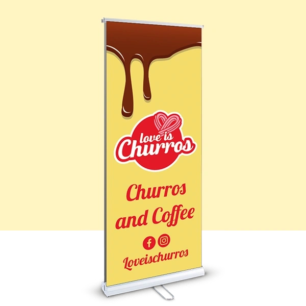  Senator - Duo - 850 Facing - Right - Roller - Banner - Churros - With - Background