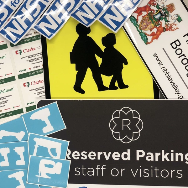 Gloss laminated vinyl stickers G