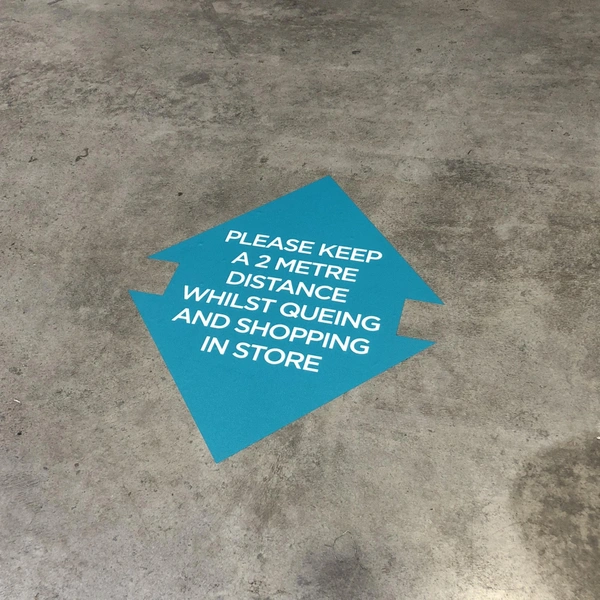 Printed floor stickers