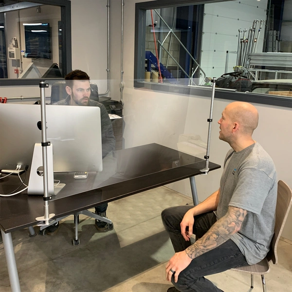 Podscreens Deskmount Double Insitue